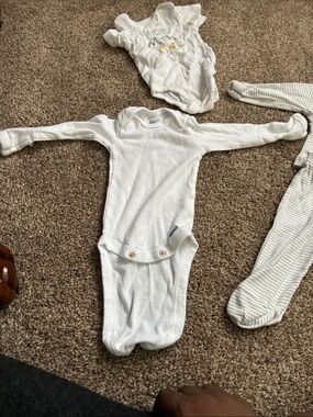 Koala Kids White Long-Sleeve Baby One-Piece